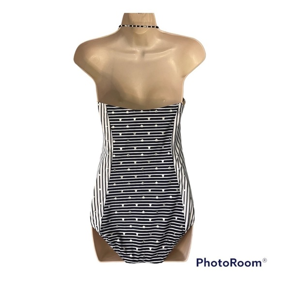 Jessica Simpson blue stars & stripes one piece swimsuit, has been ALTERED, M-L. - Picture 2 of 16